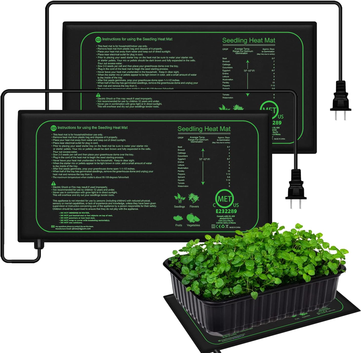 Rooting Gel Clone - 10/25/50 センチメートル苗ヒートマット屋内植物発芽防水加熱パッド繁殖クローンスターターマット EU/米国/英国プラグ