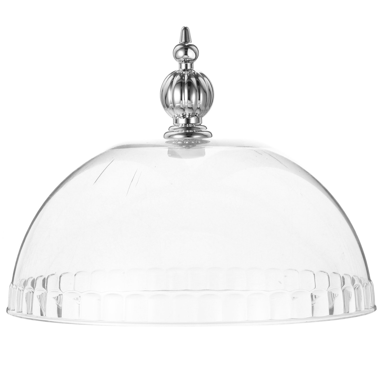 Plastic Dome Clear - 透明プラスチック製ケーキドームカバー 6.8インチ 耐熱性 透明なクローシェ チーズ、シャルキュトリー、スナックトレイ、食品ディスプレイに最適