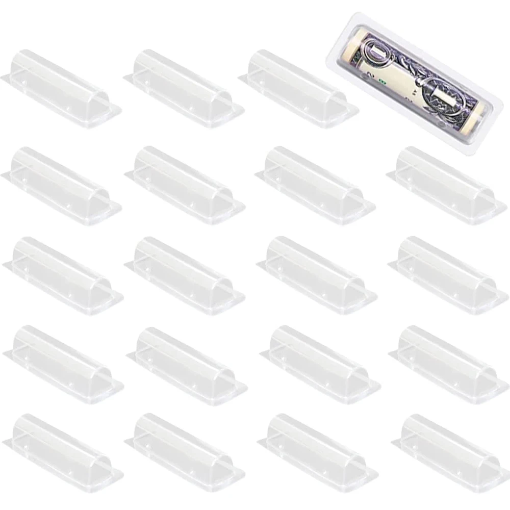 50/100 個マネーカードホルダーステッカープラスチックド - Plastic Dome Clear のレビューと価格