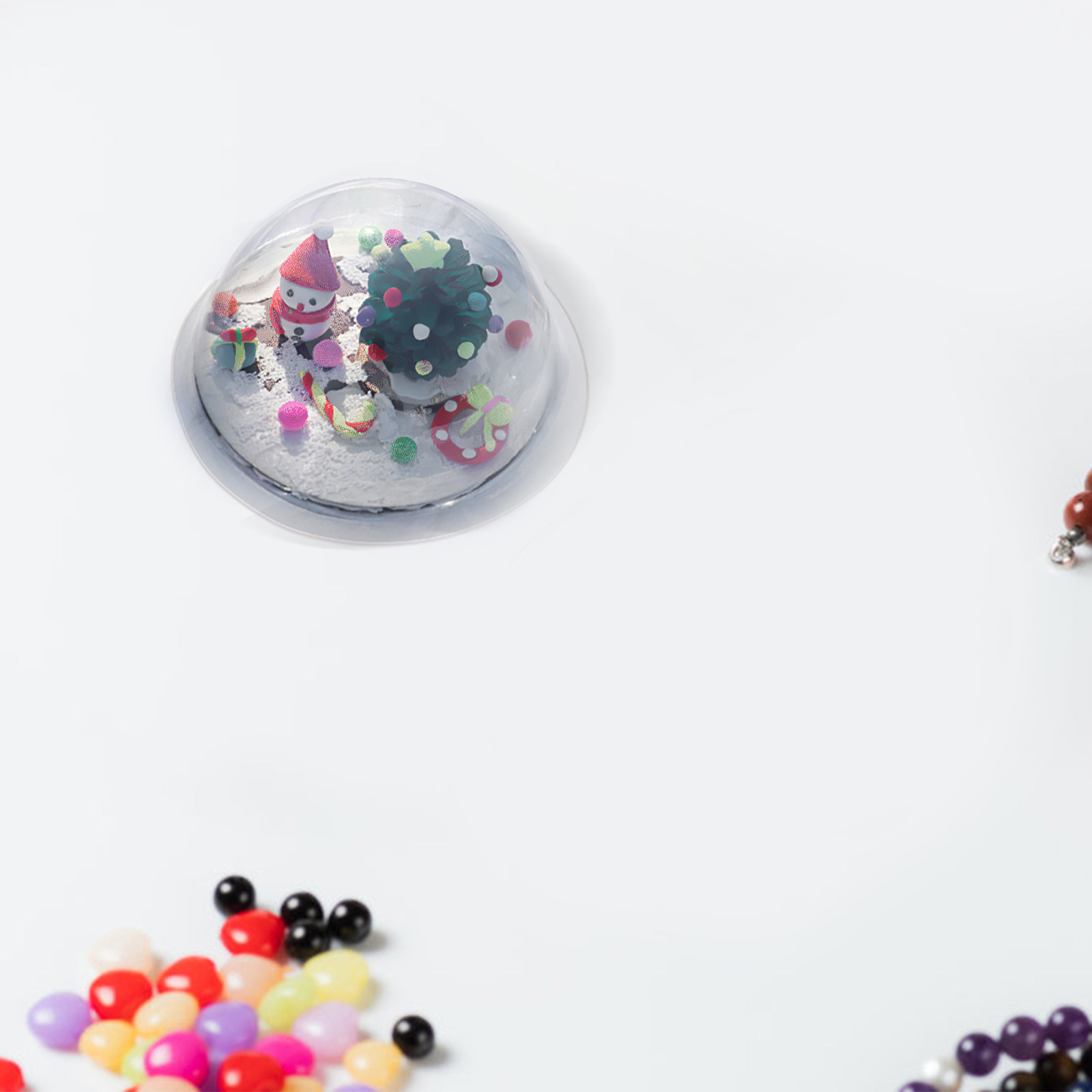 30個入り プラスチック半球オーナメントドーム - 透明PV - Plastic Dome Clear のレビューと価格