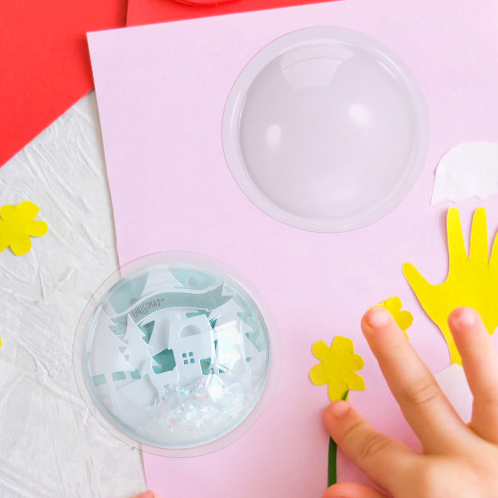 30個入り プラスチック半球オーナメントドーム - 透明PV - Plastic Dome Clear のレビューと価格