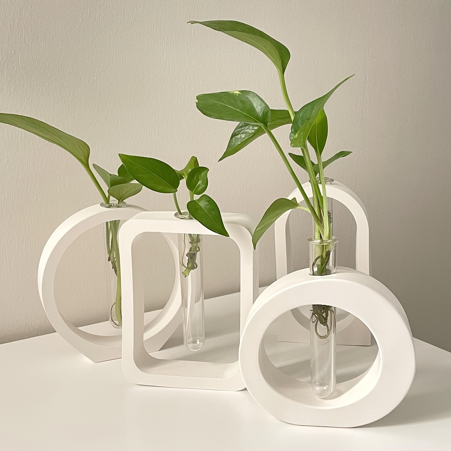 4 個花瓶シリコーン型クリスタルエポキシ樹脂水耕植物容器花瓶 - Propagation Station Vase のレビューと価格