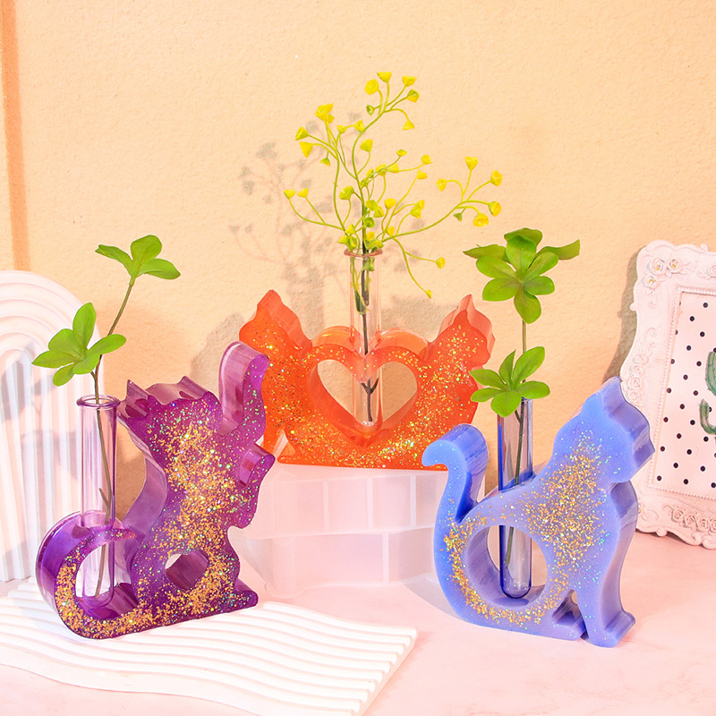 水耕植物用の猫型シリコーンエポキシ樹脂金型、植物ステーション - Propagation Station Vase のレビューと価格