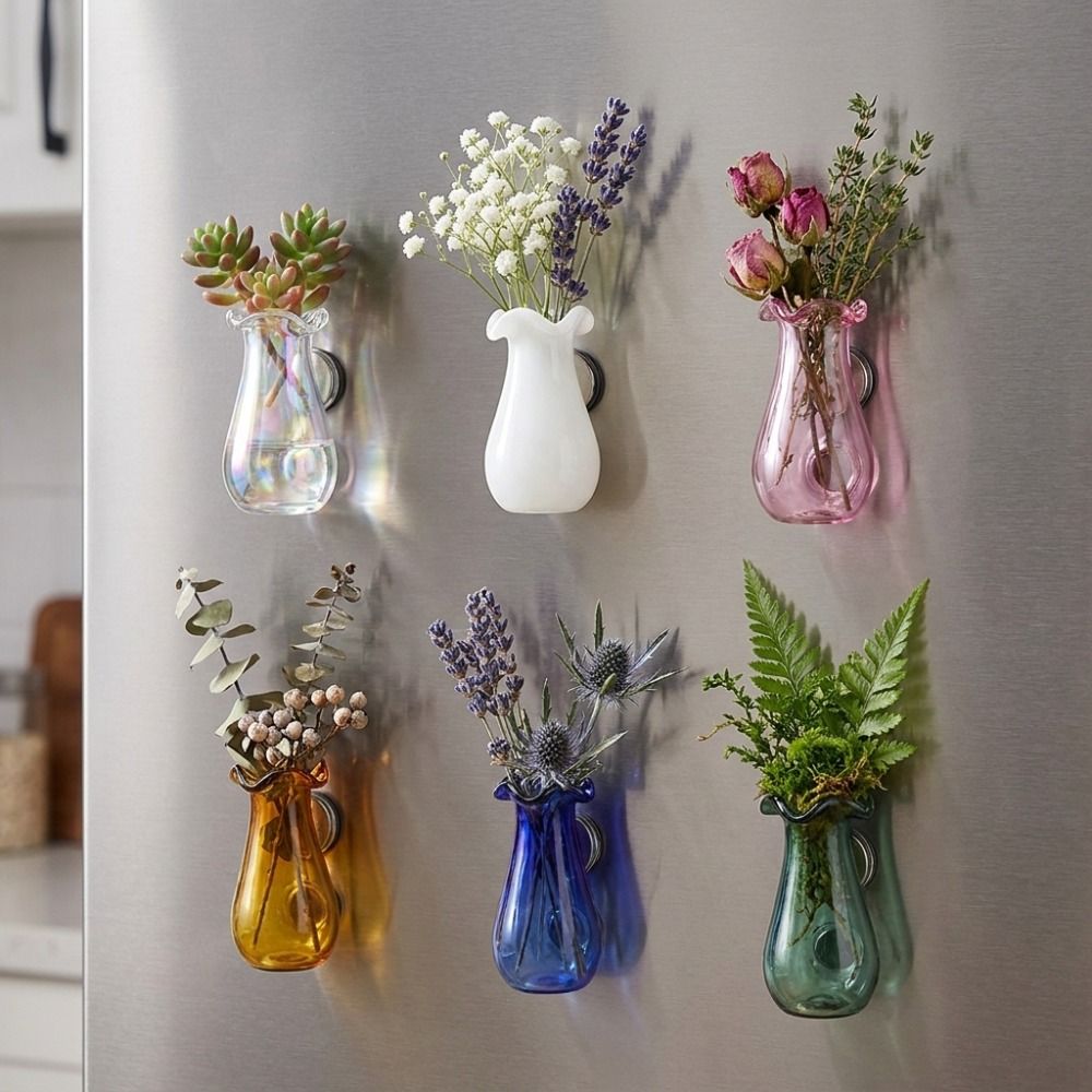 6 個 DIY 3D ミニ花瓶マグネットモダンな絶妙な磁気ガ - Propagation Station Vase のレビューと価格
